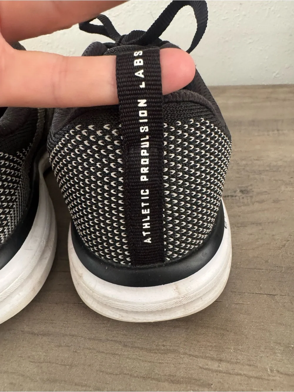APL Women's Black and Gray Knit Athletic Sneakers
